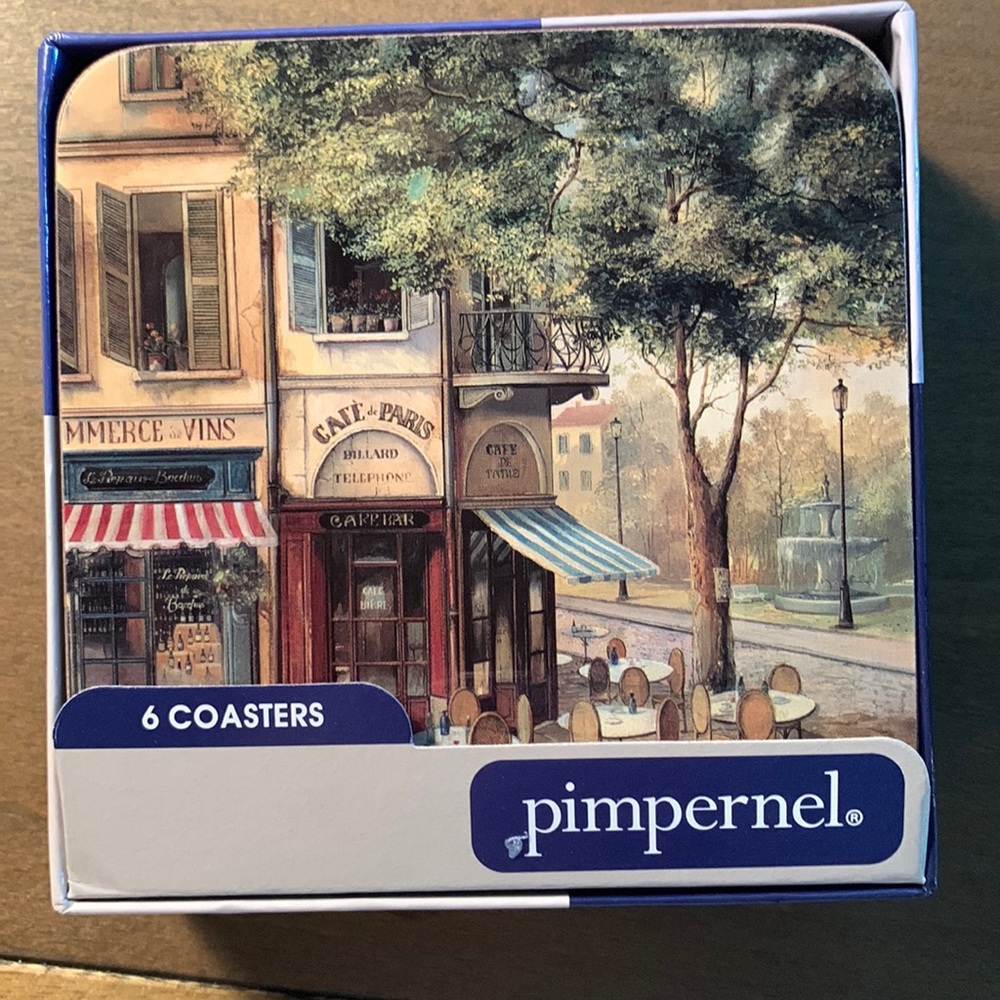 Pimpernel Coasters set of 6 “Parisian Scenes”